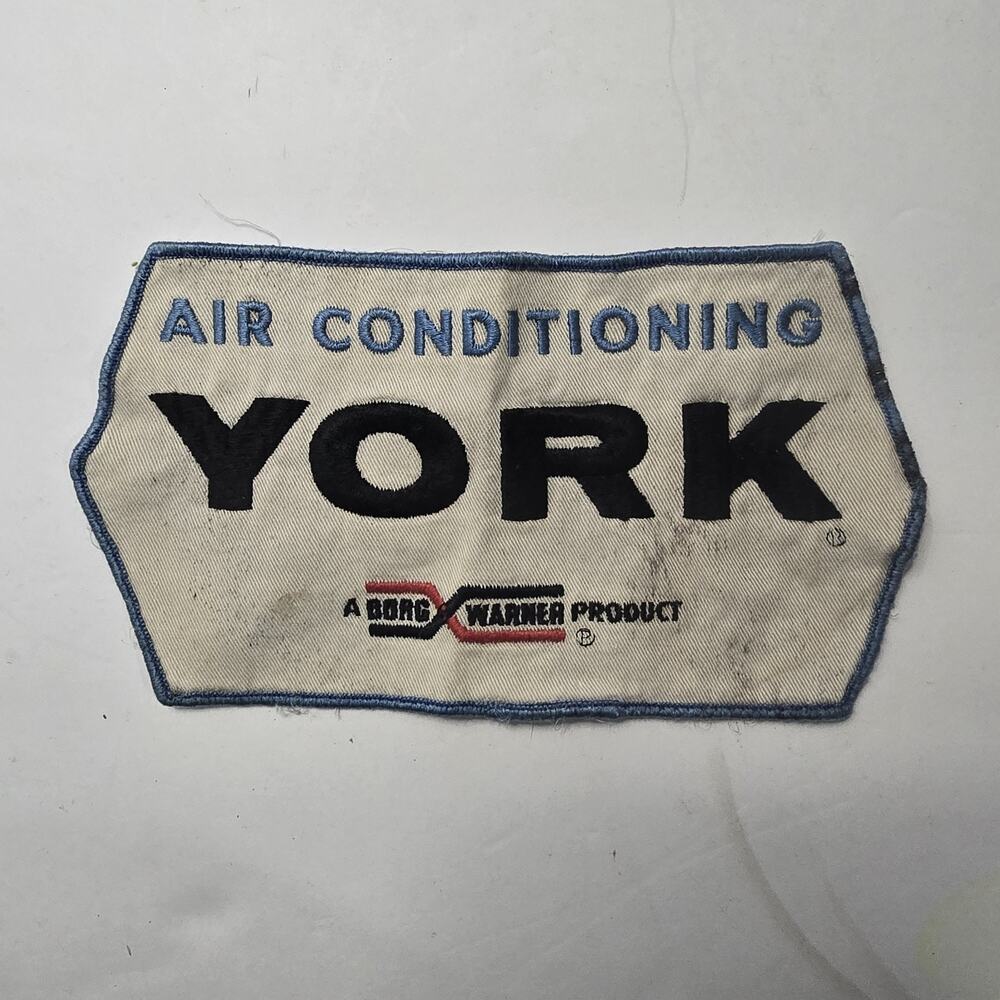Vintage York Air Conditioning Uniform Patch Borg Warner HVAC 8x4